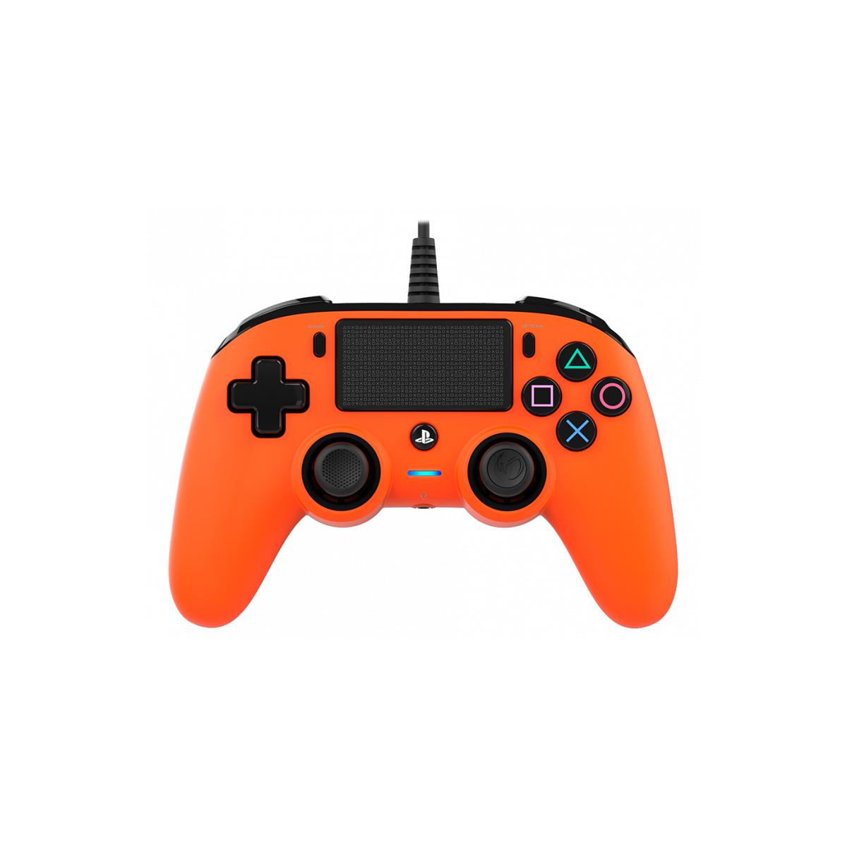 Nacon PS4OFCPADORANGE Compact Controller PS4 Ufficiale Sony PlayStation, Arancio