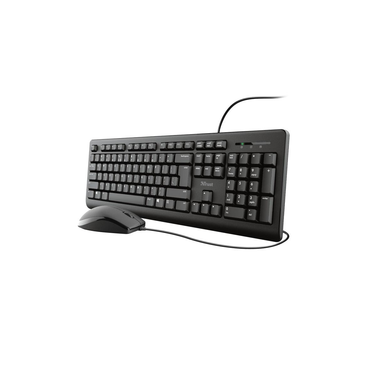 Trust 23971 tastiera Mouse incluso USB QWERTY Italiano Nero