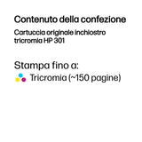 HP Cartuccia originale inchiostro tricromia 301