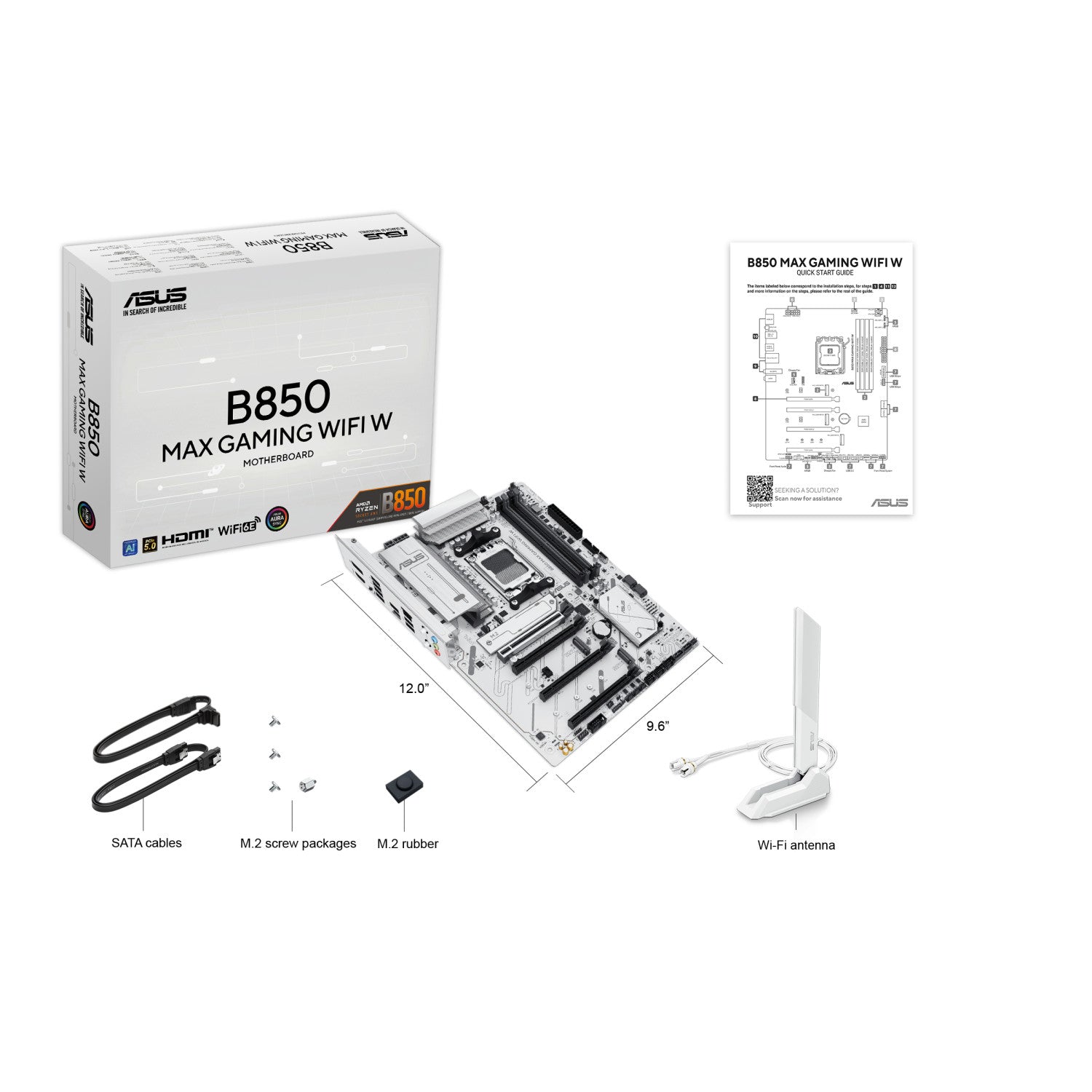 ASUS B850 MAX GAMING WIFI W AMD B850 Socket AM5 ATX