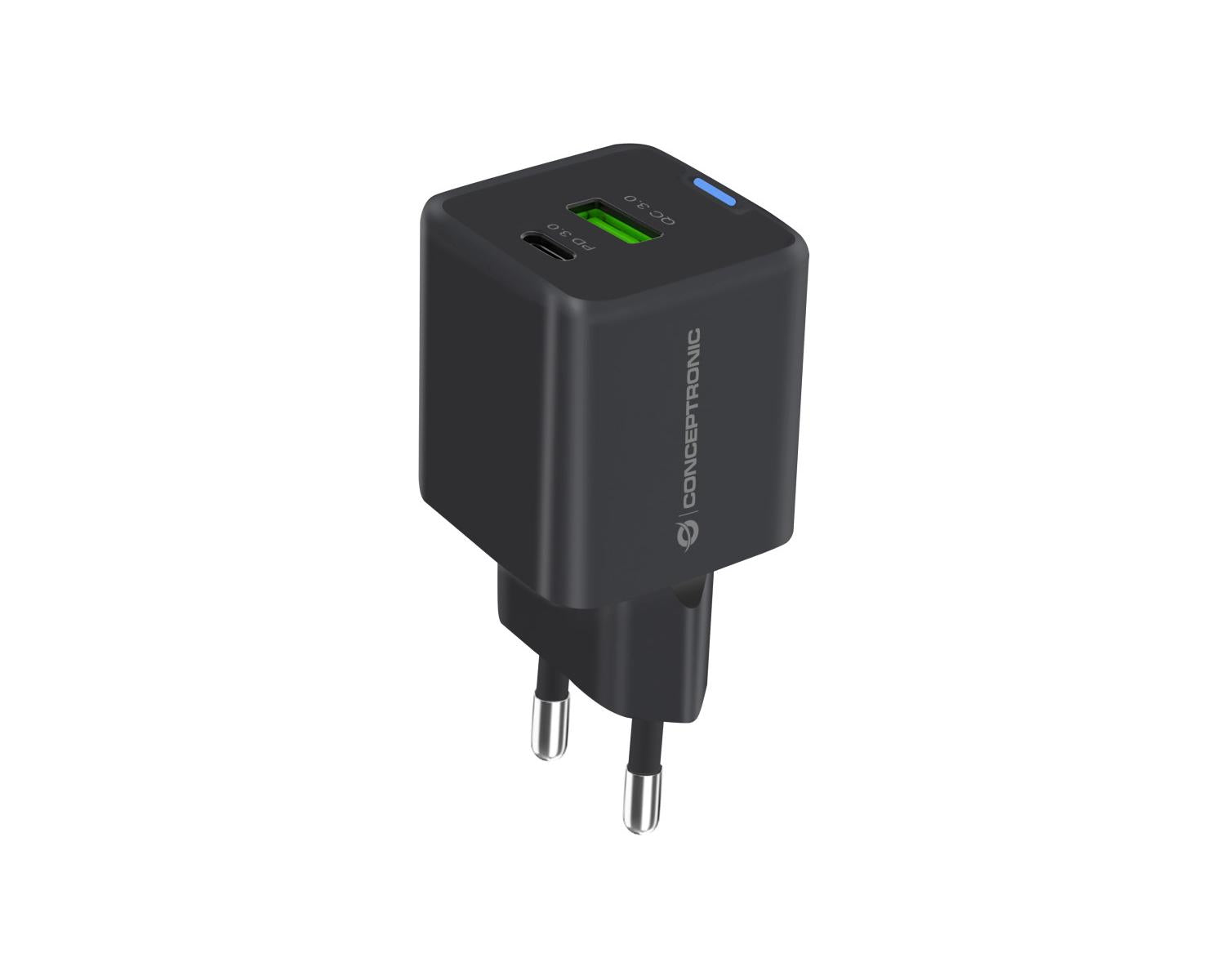 Conceptronic ALTHEA15B Caricabatterie per dispositivi mobili Universale Nero AC Ricarica rapida Interno