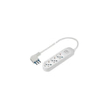 Poly Pool Spa Presa Tripla Pluristandard Con Interruttore Luminoso e Spina Salvaspazio 16A 2 Poli Terra Bianco