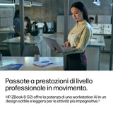 HP DS3W9AT laptop Copilot PC Intel Core Ultra 7 35,6 cm (14") WUXGA 48 GB DDR5-SDRAM 1 TB SSD Wi-Fi 7 (802.11be) Windows 11 Pro AI Workstation, AI PC Argento
