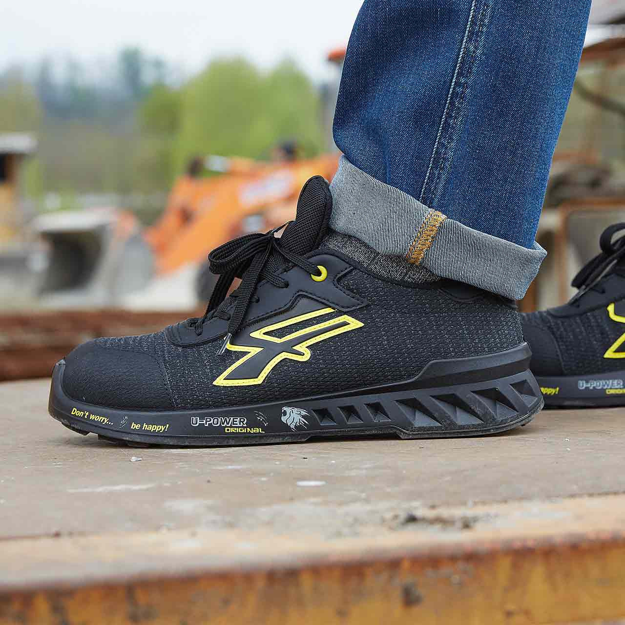 U-Power Frank s ESD Unisex Adulto Nero, Giallo