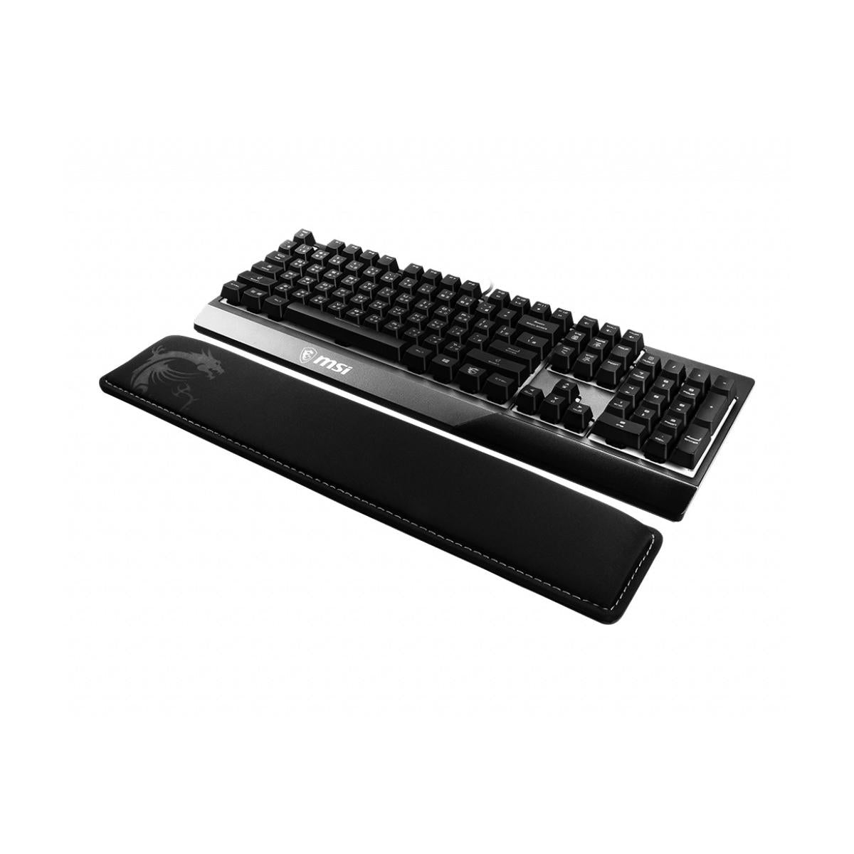 MSI Vigor WR01 poggiapolso Memory foam Gomma Nero