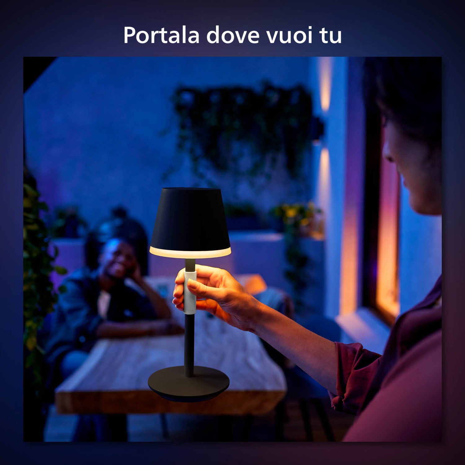 Philips Hue 8719514404595 soluzione di illuminazione intelligente Lampada da tavolo intelligente Bluetooth/Zigbee Nero 6 W
