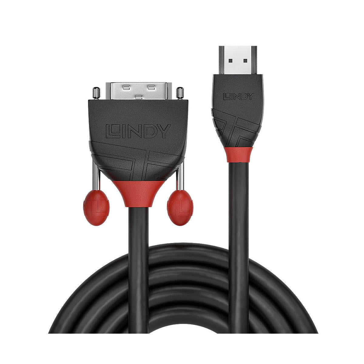 Lindy 36274 cavo e adattatore video 5 m HDMI tipo A (Standard) DVI-D Nero