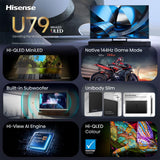 Hisense 75U79SE TV 190,5 cm (75") 4K Ultra HD Smart TV Wi-Fi Nero