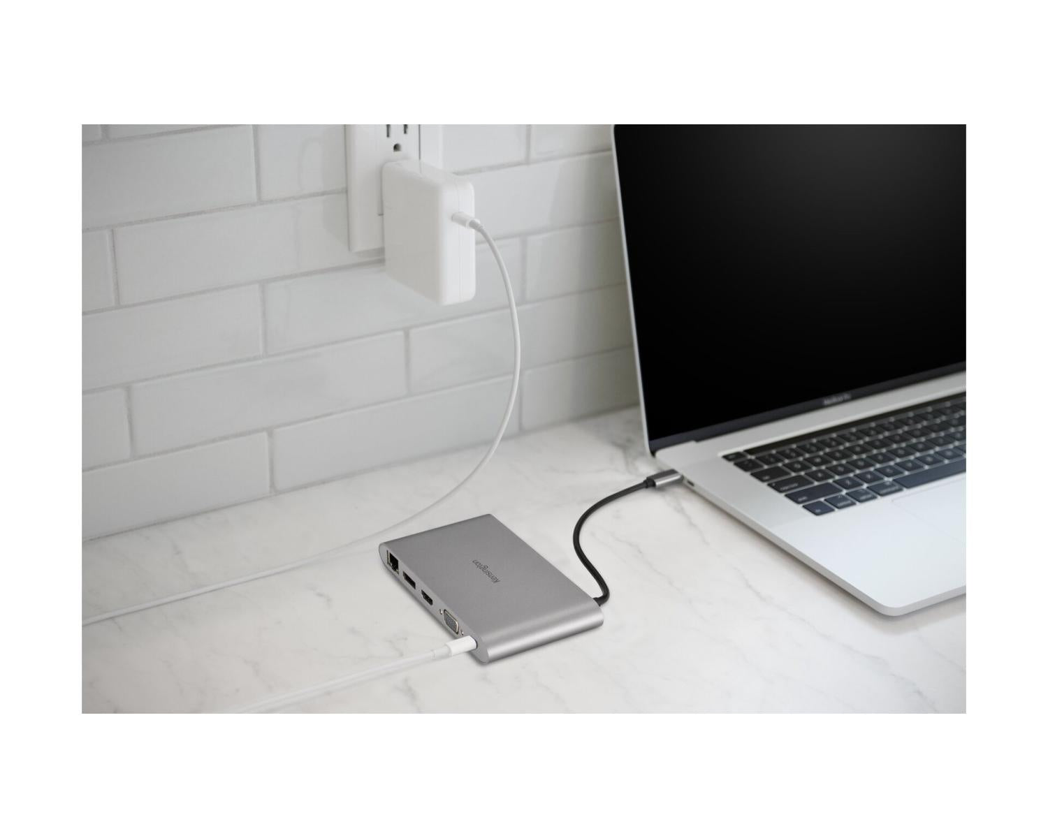 Kensington Docking station portatile senza driver doppia uscita video UH1440P USB-C 5 Gbps DP/HDMI/VGA