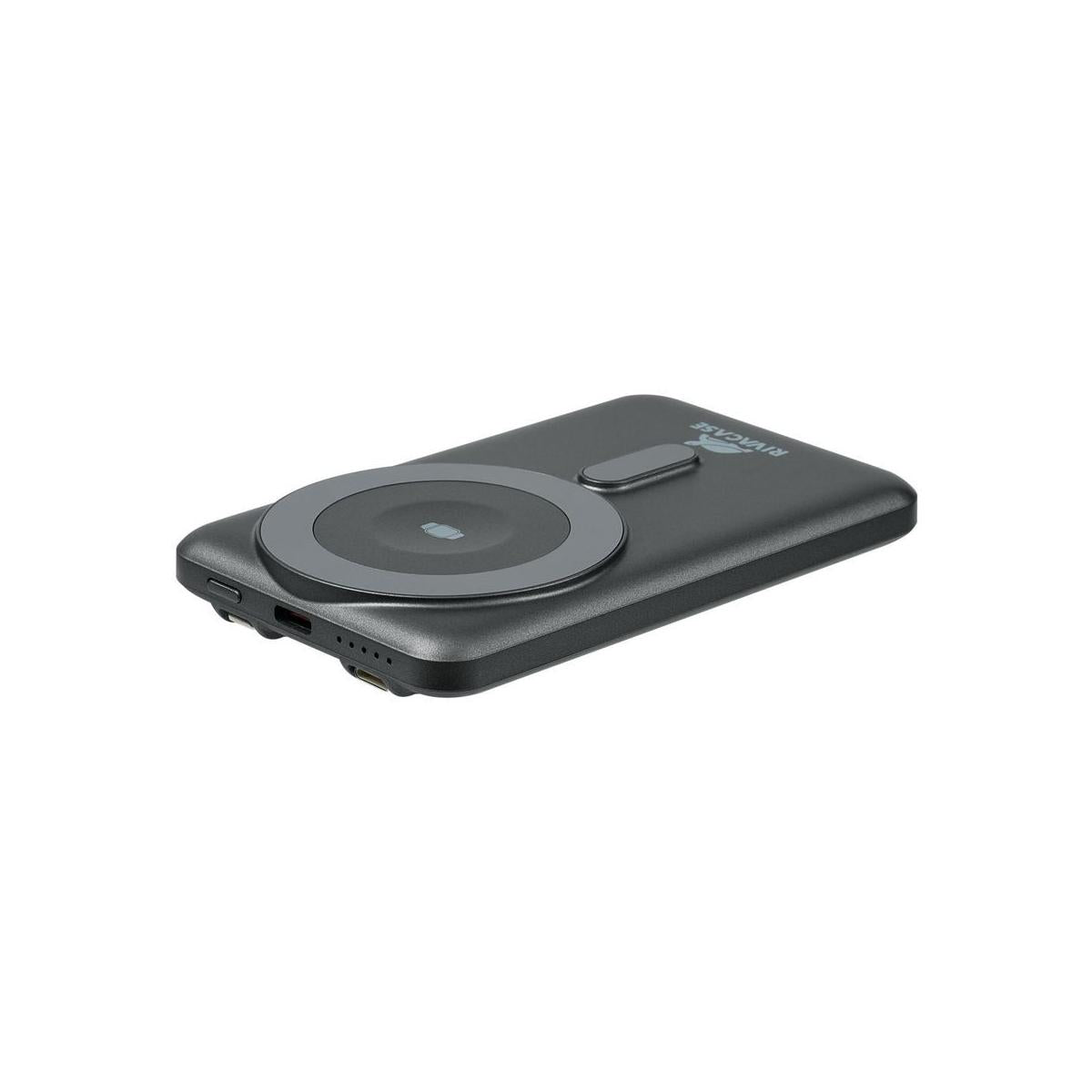 Rivacase VA2607 batteria portatile Polimeri di litio (LiPo) 5000 mAh Carica wireless Nero, Grigio