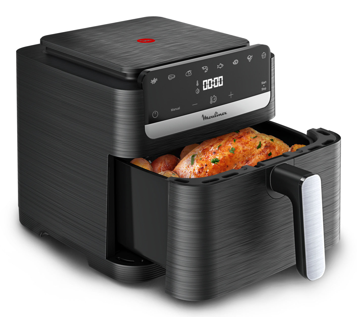 Moulinex Easy Fry Mega Compact , Friggitrice ad Aria XL Capacità 7.5L, design compatto, EZ8618