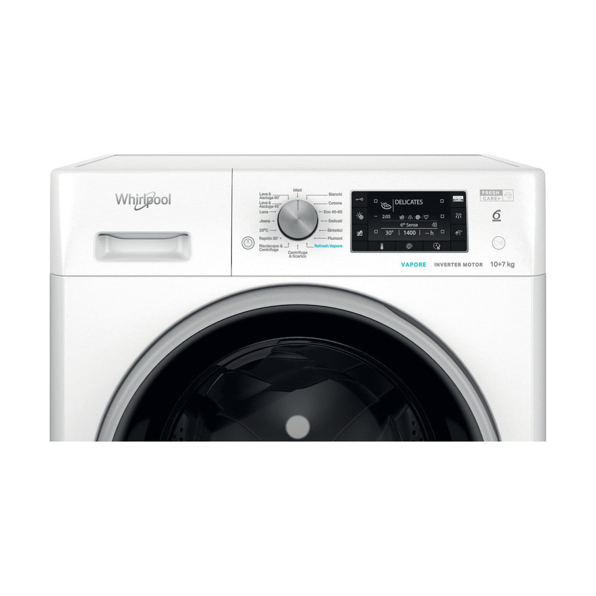 Whirlpool FreshCare Lavasciuga a libera installazione - FFWDD 107448 WBS IT