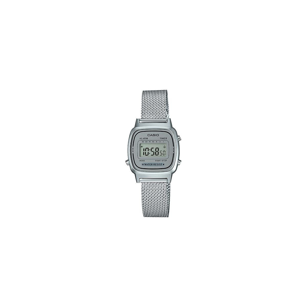 Casio LA670WEM 7EF Orologio da polso Unisex Elettronico Argento