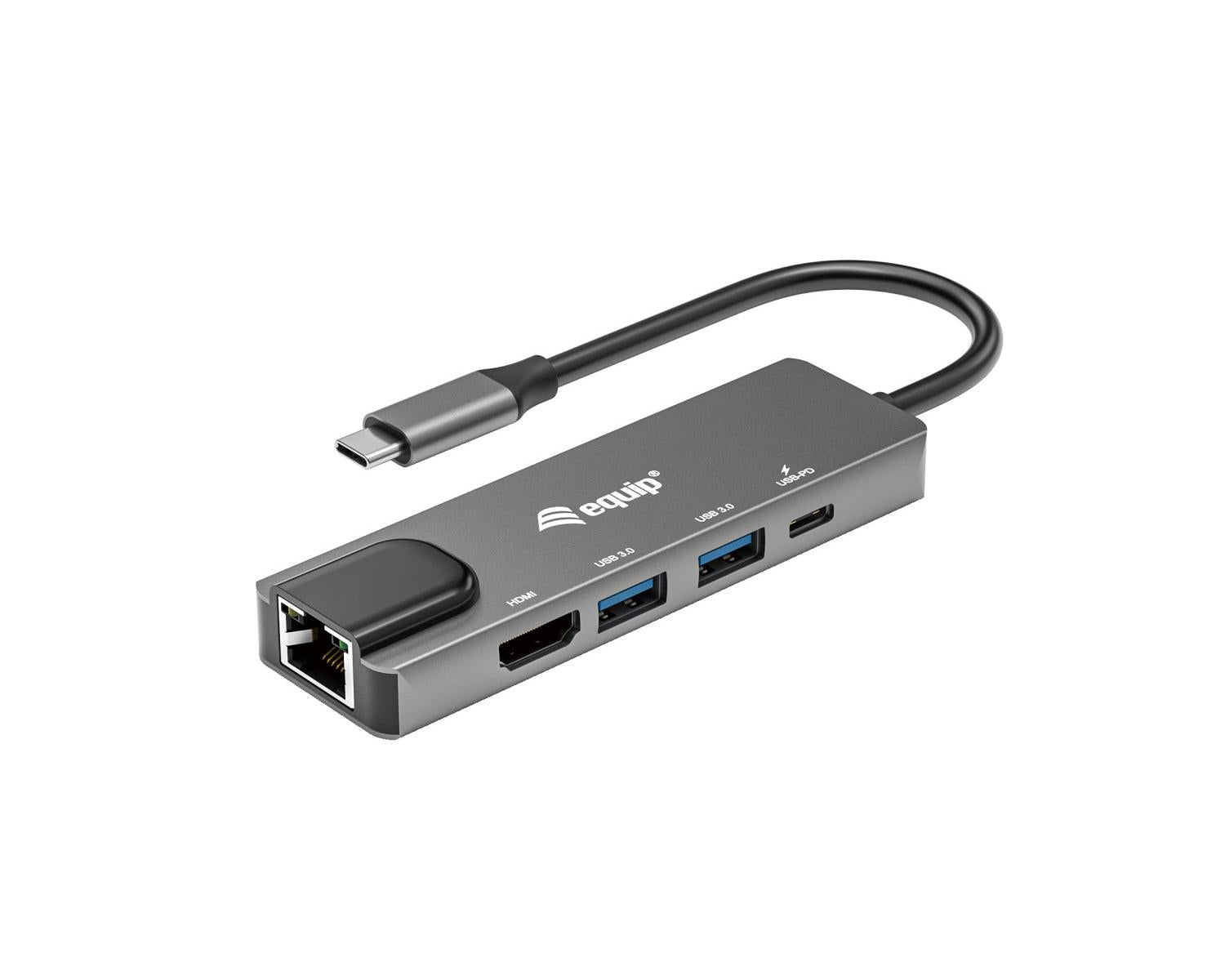 Equip 133489 replicatore di porte e docking station per laptop Cablato USB 3.2 Gen 1 (3.1 Gen 1) Type-C Grigio