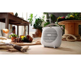 De Longhi Termoventilatore da tavolo a 2 potenze HFS30B24.W Bianco
