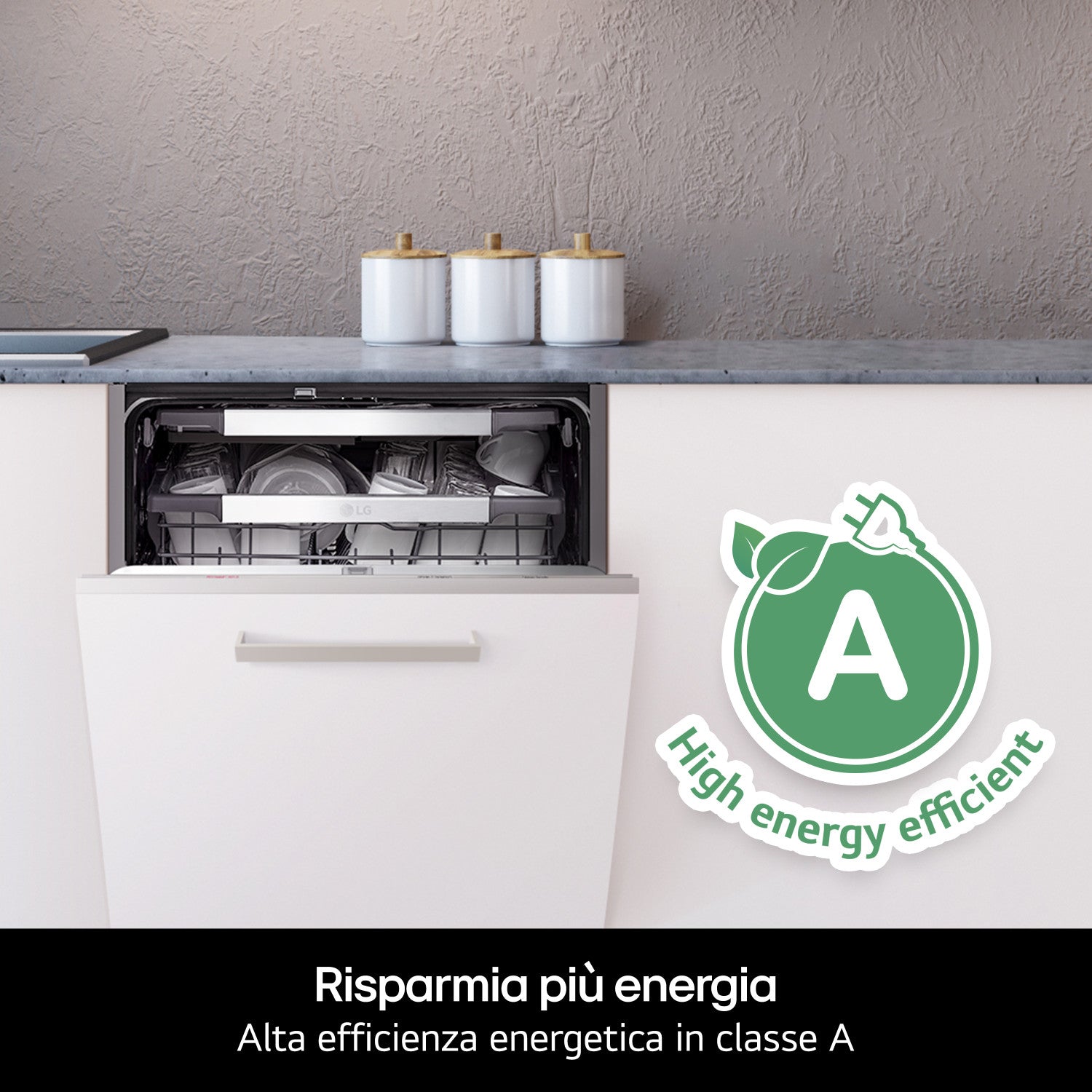 LG DB476TXSN lavastoviglie A scomparsa totale 14 coperti