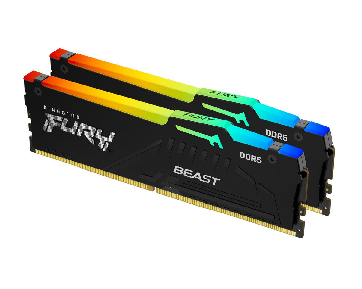 Kingston Technology FURY Beast 32GB 6000MT s DDR5 CL36 DIMM Kit da 2 moduli RGB EXPO
