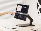Equip 650124 Supporto da Scrivania Pieghevole per Monitor Touch Screen 17"-32" VESA 75x75/100x100 8kg Nero
