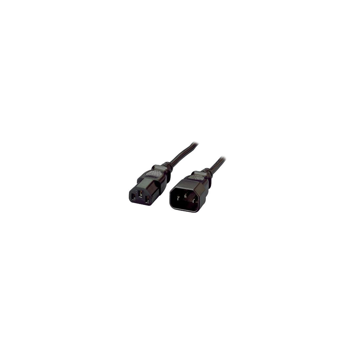 Equip 112100 cavo di alimentazione Nero 1,8 m Accoppiatore C13 Accoppiatore C14