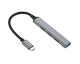 Equip 128961 hub di interfaccia USB 3.2 Gen 1 (3.1 Gen 1) Type-C 5000 Mbit/s Nero, Grigio