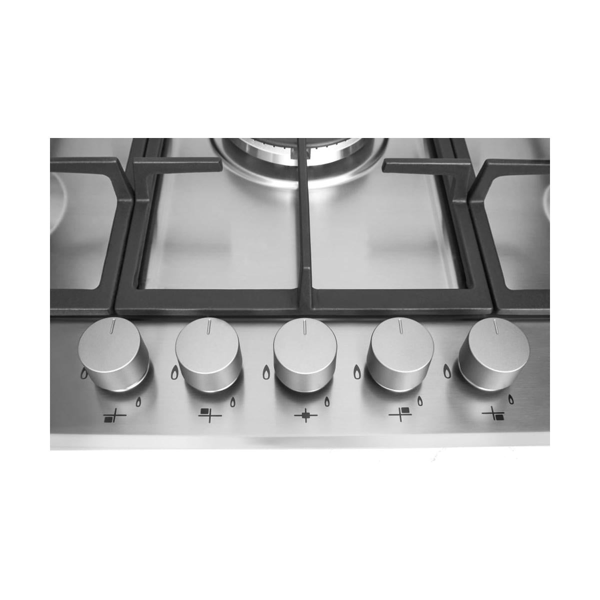 Whirlpool GMR 7522/IXL Piano Cottura Acciaio Da Incasso Gas 5 Fornelli