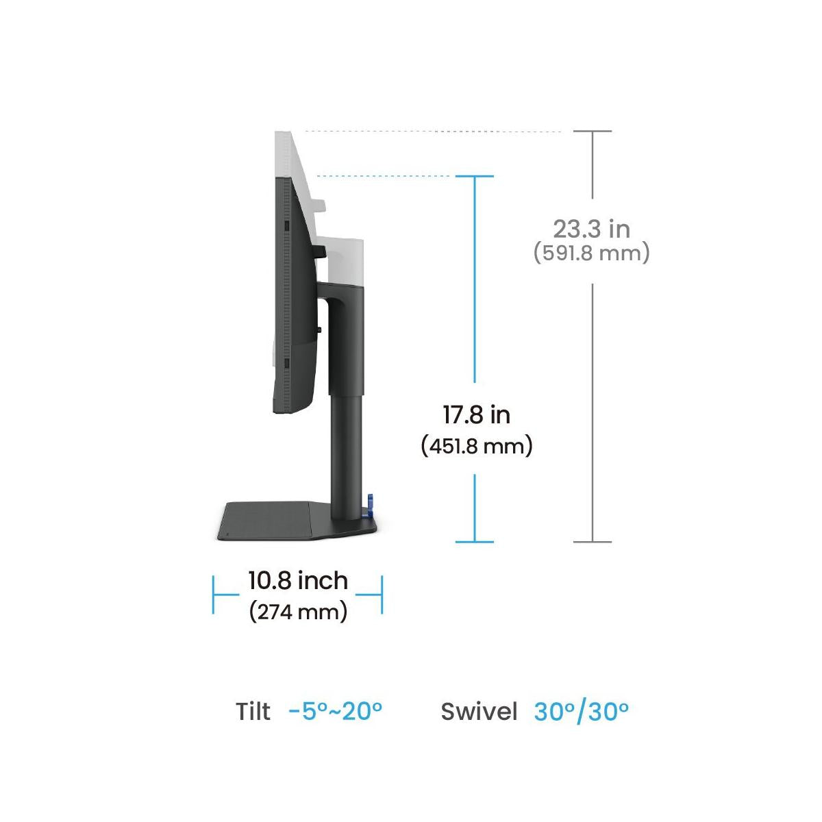 BenQ SW242Q Monitor PC 61,2 cm (24.1") 2560 x 1600 Pixel WQXGA LED Nero