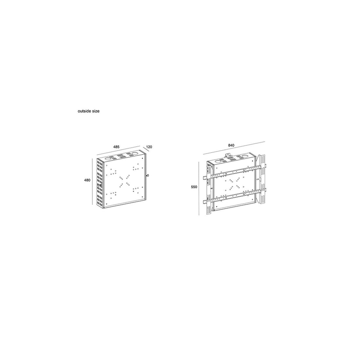 Multibrackets 1046 accessorio per supporto AV Scatola per supporto AV