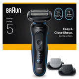 Braun Series 5 52-B1650S rasoio elettrico Trimmer Blu