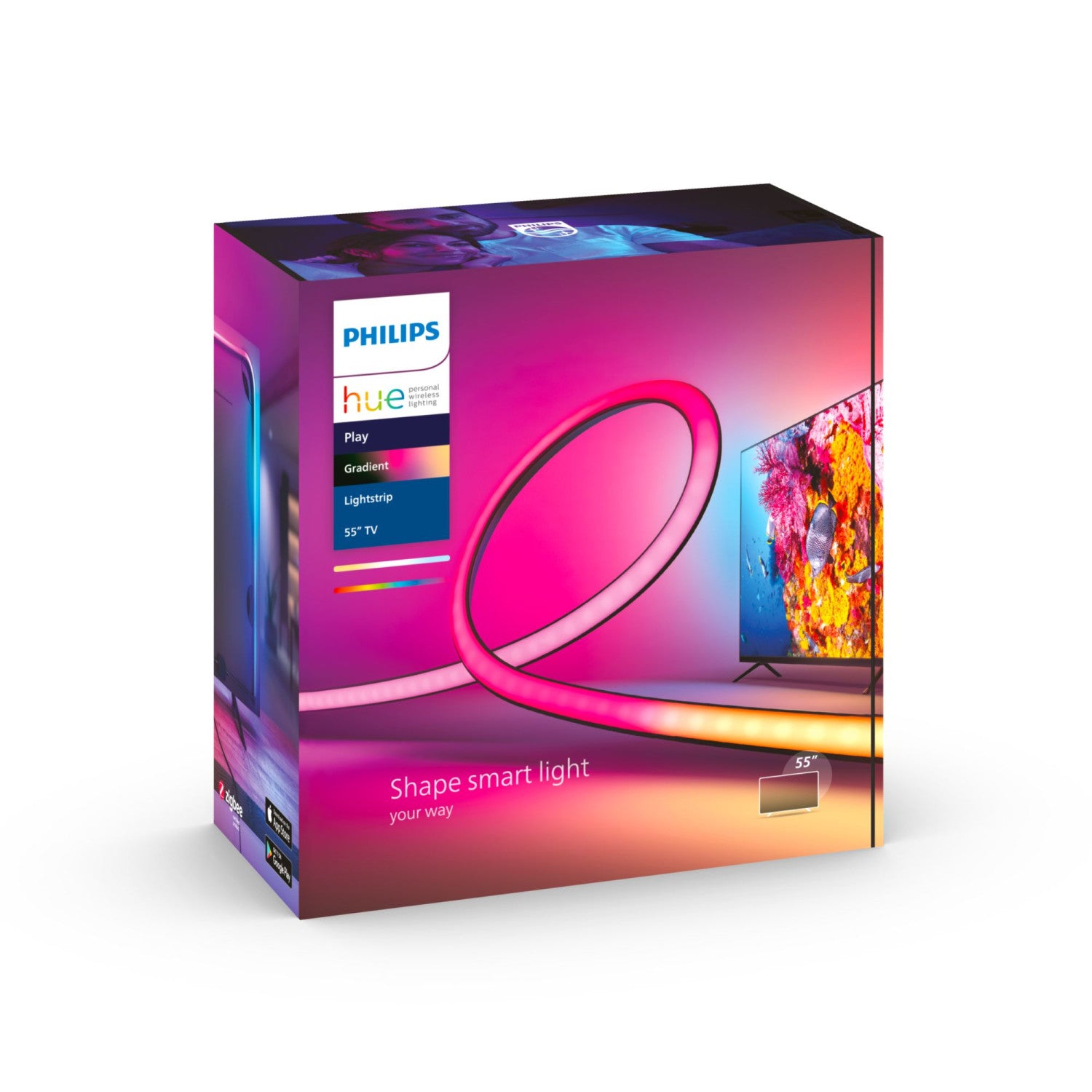 Philips Hue White and Color ambiance 8718699784751 soluzione di illuminazione intelligente Striscia LED intelligente Nero 20 W
