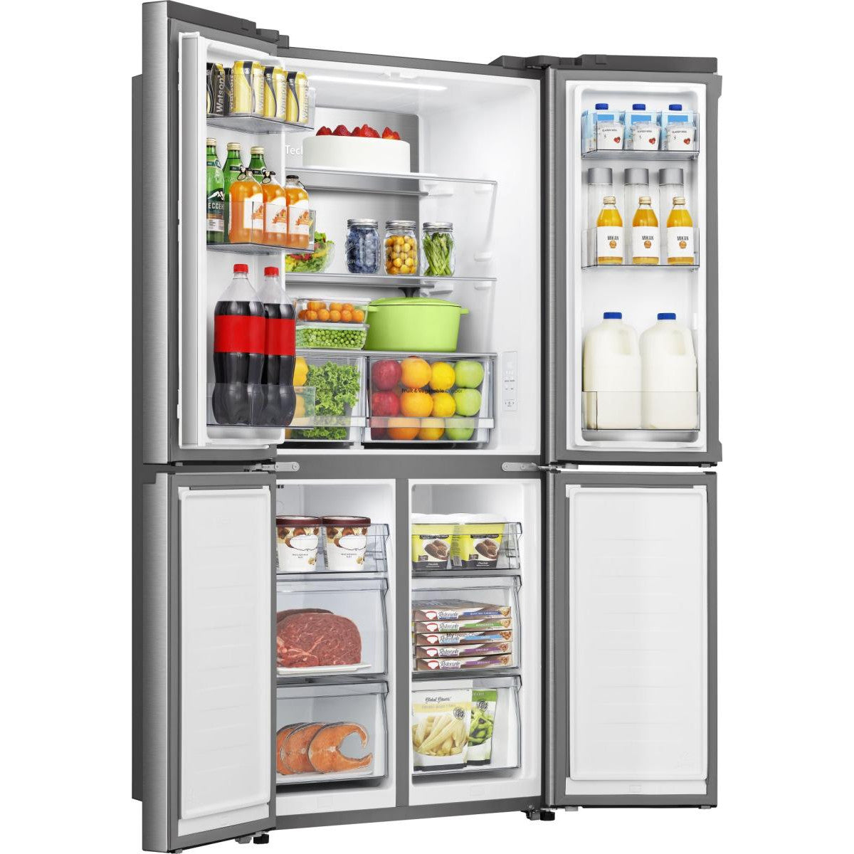 Hisense RQ5P470SAIE frigorifero side-by-side Libera installazione 483 L E Grigio