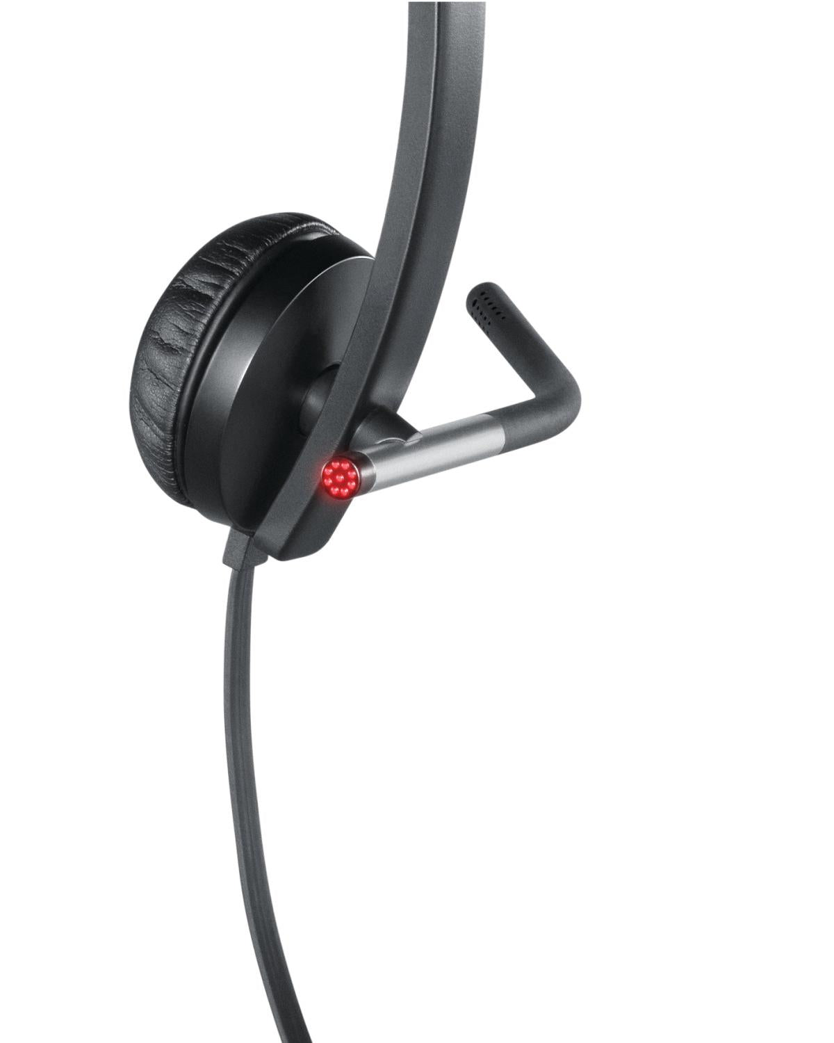 Logitech H650e Cuffie Cablato a Padiglione Ufficio USB tipo A Nero Argento