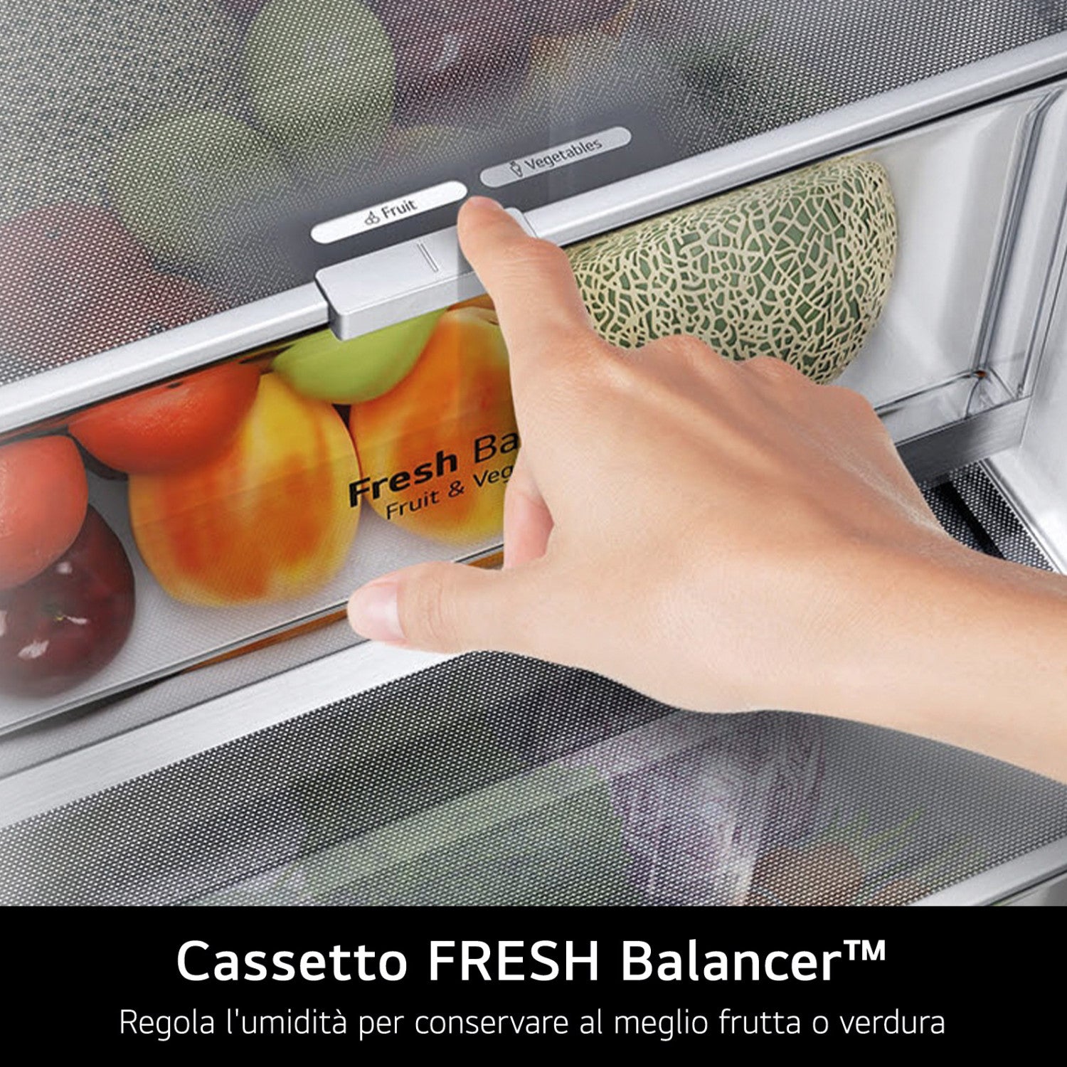 LG GBBW322DPY Frigorifero combinato Fit Max 70cm, Classe C, 465L, AI Fresh, Prime Silver