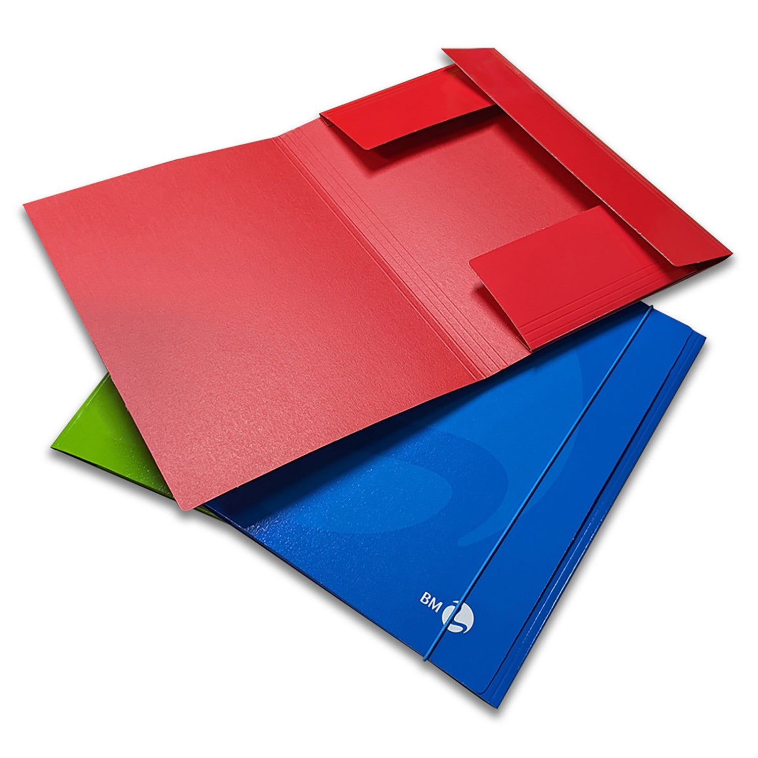 Arti Grafiche Bm Cartellina A 3 Lembi Con Elastico 25X35 Cm Cartoncino 700 G/M² Colori Assortiti Conf. 10 Pz
