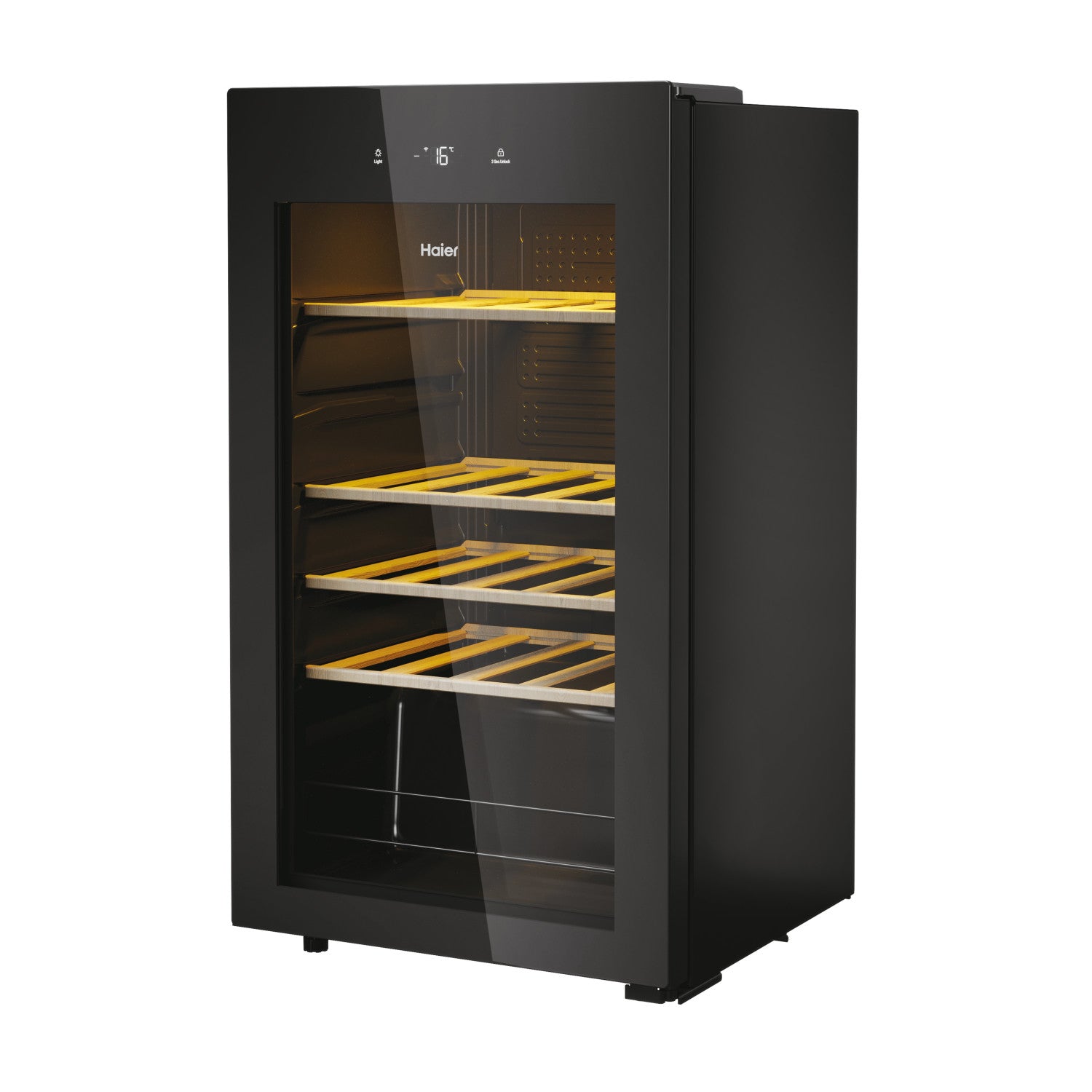 Haier Wine Bank 50 Series 3 HWS34GGH1 Cantinetta vino con compressore Libera installazione Nero 34 bottiglie Venduto come Grado B 6930265340600