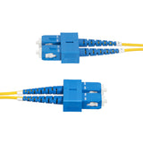 StarTech.com Cavo in fibra ottica duplex monomodale OS2 da SC a SC (UPC) da 2 m, 9/125µm, 40G/100G, Insensibile alla piegatura, Bassa perdita di inserzione, Cavo patch in fibra LSZH