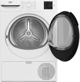 Beko BMT83EW asciugatrice 8kg, Classe D, Linea Estetica NX, motore asincrono, Display digitale, colore Bianco, oblò Bianco