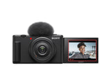 Sony Vlog camera ZV-1F di Fotocamera digitale (schermo orientabile, video in 4K, slow motion, funzionalità per vlog) - Nera
