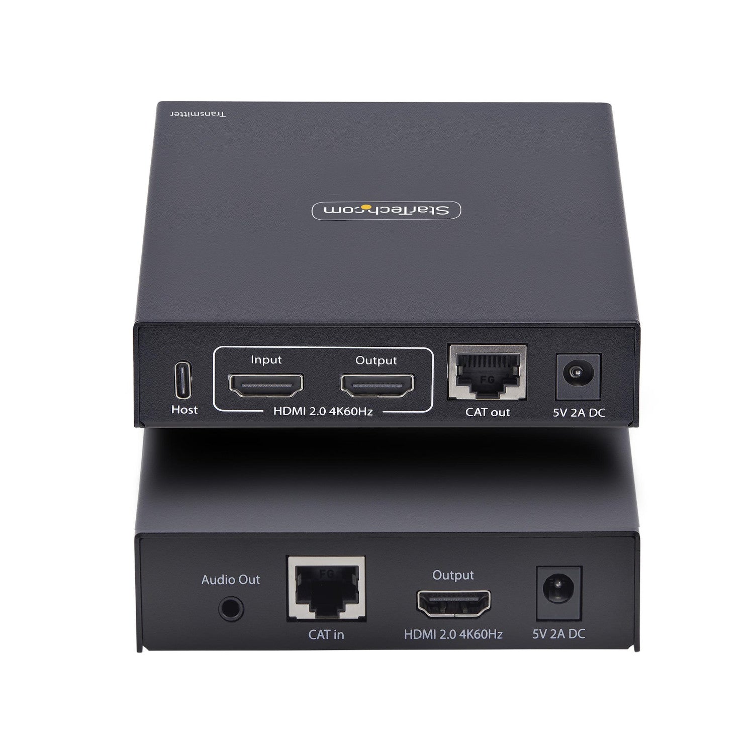 StarTech.com KVM Extender HDMI su Rete IP, Kit Trasmettitore e Ricevitore HDMI 4K 60Hz e USB su Ethernet/Cat6, AVoIP, non Richiede Driver, Kit di Montaggio incluso