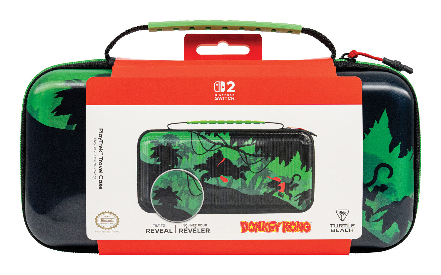 Turtle Beach TBA-8202-55 custodia per console portatile Valigia da viaggio Nintendo EVA (Acetato del vinile dell'etilene), Poliestere, Poliuretano termoplastico (TPU) Nero, Verde