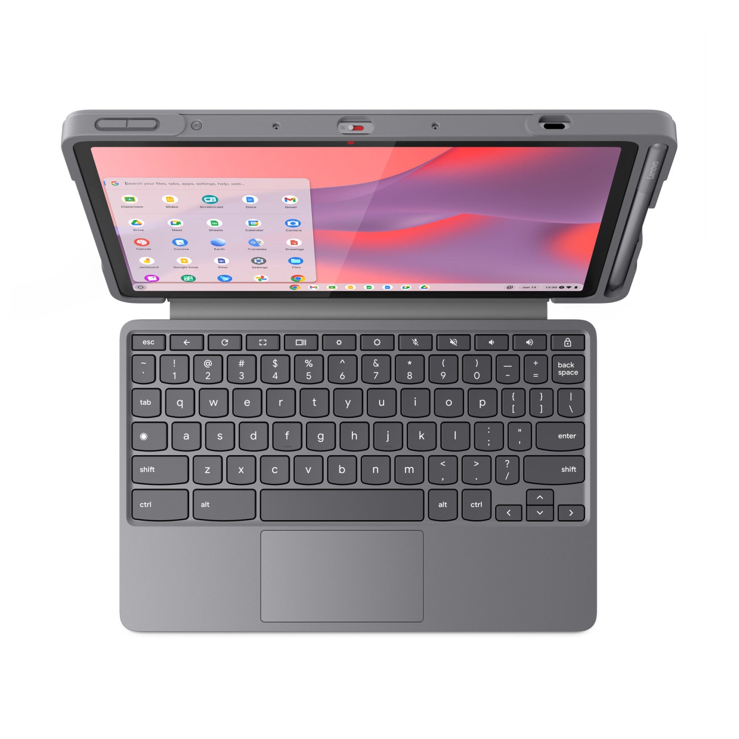 Lenovo Chromebook Duet EDU G2 MediaTek Kompanio 64 GB 27,8 cm (10.9 pollici) 8 GB Wi-Fi 6 (802.11ax) ChromeOS Grigio
