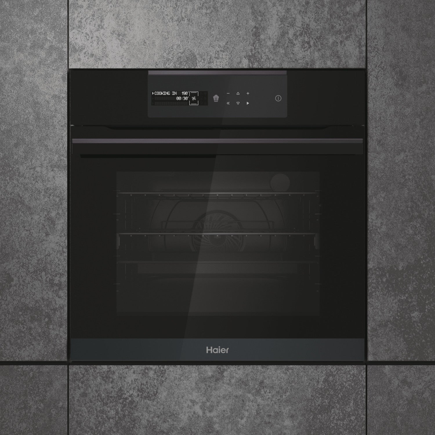 Haier I-Message Series 6 HWO60SM6B9BH Forno 70 L Pirolitico Idrolitico Nero