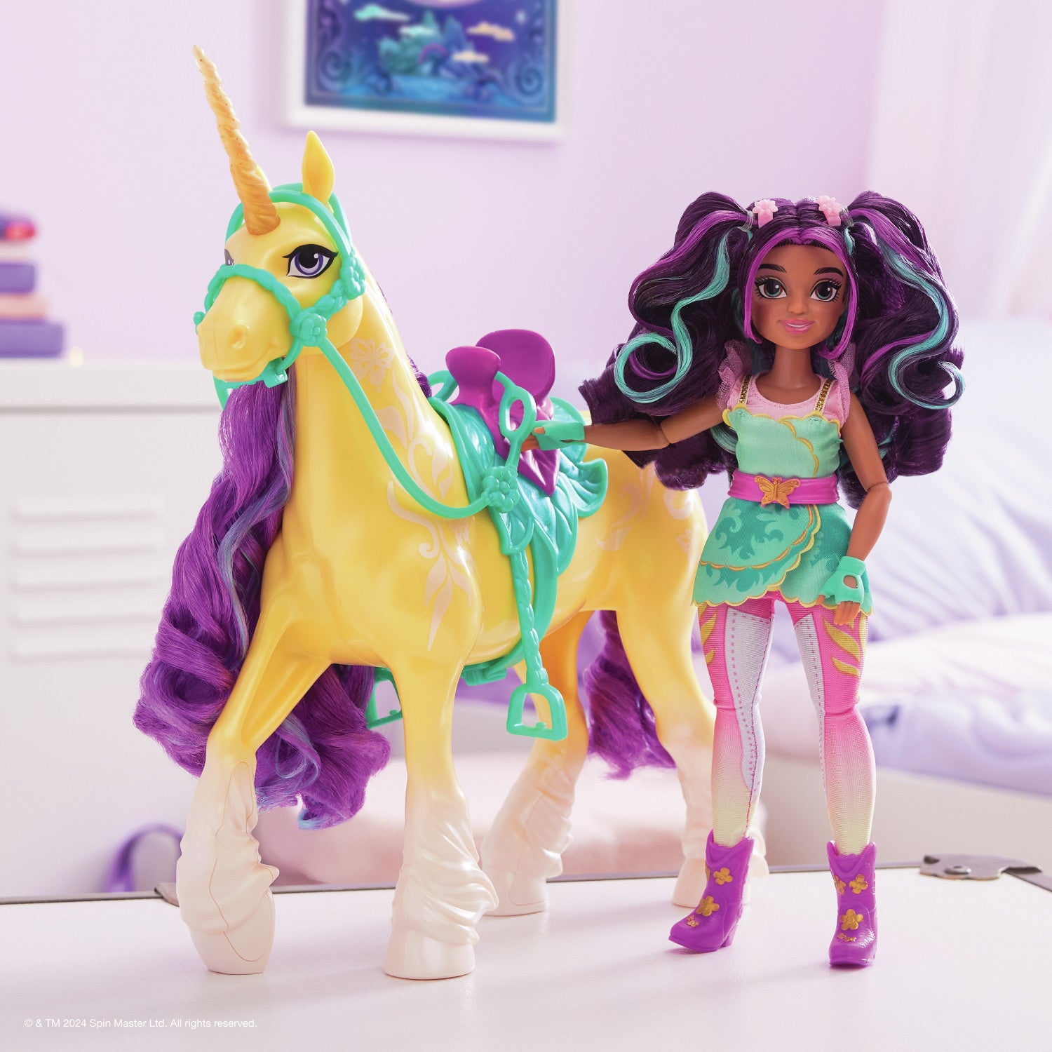 Spin Master 6067375 Unicorn Academy Leaf unicorno con accessori