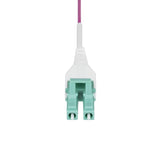 StarTech.com Cavo in fibra ottica multimodale da 15m LC a LC (UPC) OM4 Viola Erica, 50/125 µm, 40G/100G, LOMMF/VCSEL, cavo in fibra Uniboot, certificato OFNR Riser