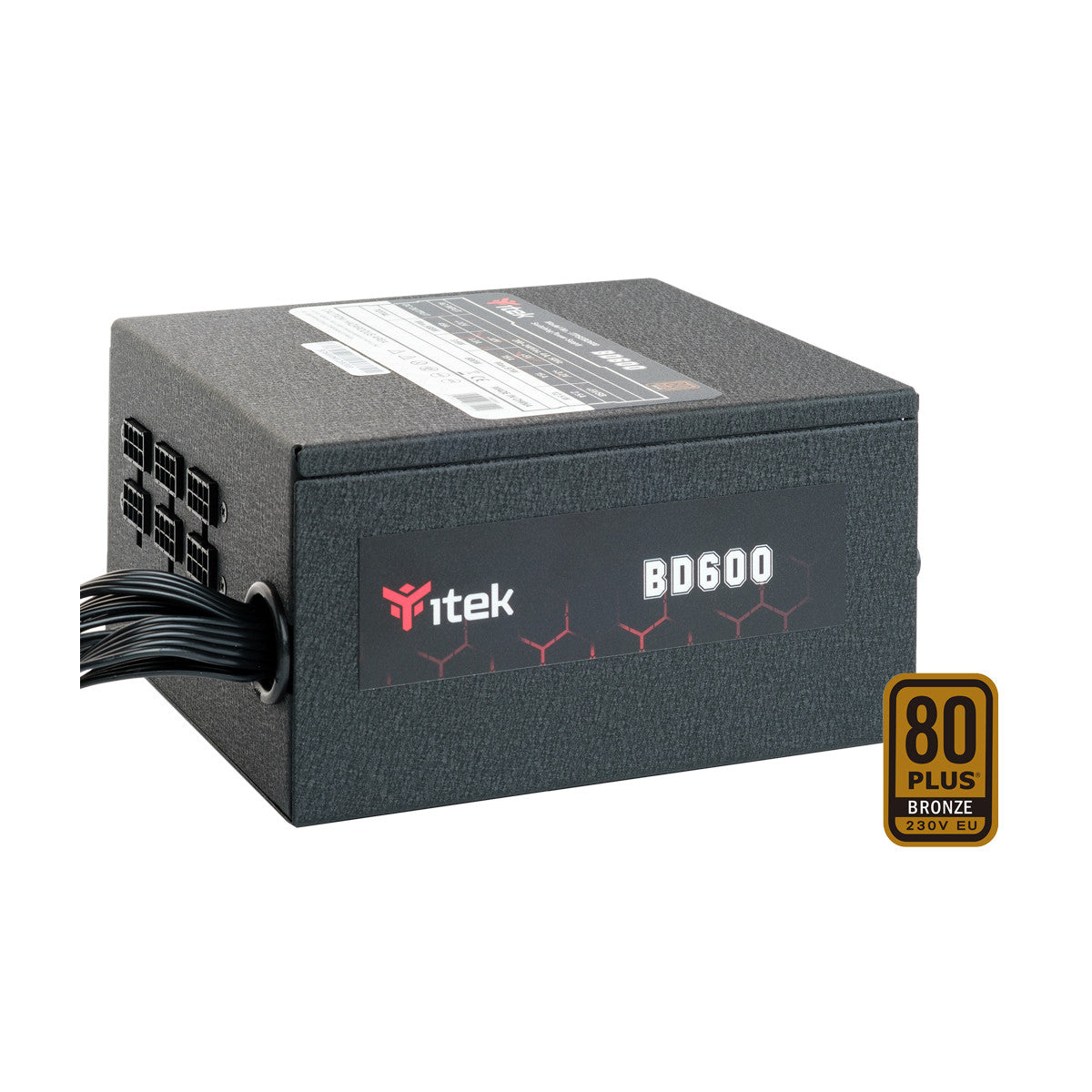 itek BD600 alimentatore per computer 600 W 24-pin ATX ATX Nero