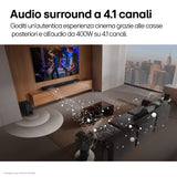 LG Soundbar S40TR, 400W su 4.1 canali, Dolby Digital, DTS, Casse posteriori incluse