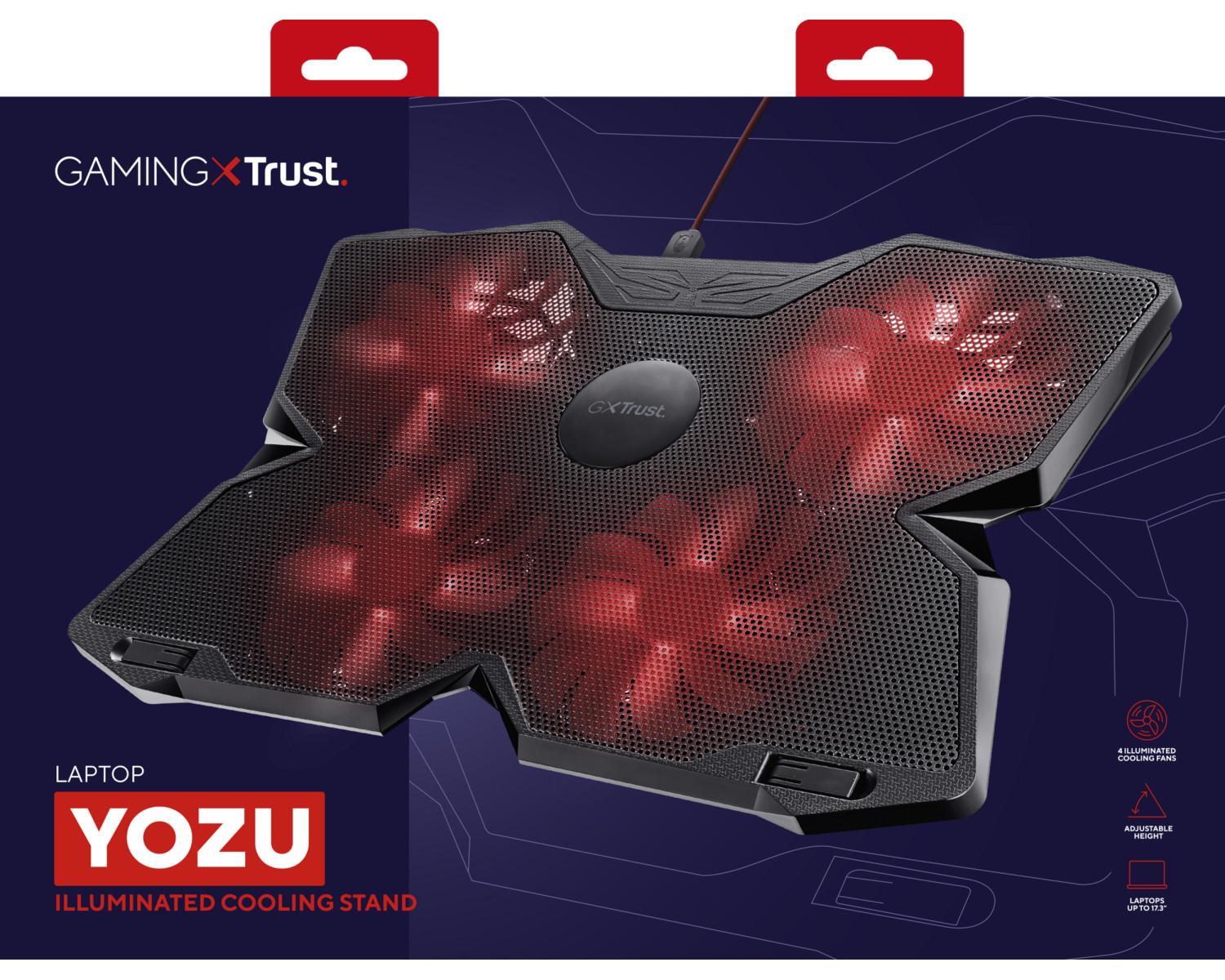 Trust GXT 278 Base di Raffreddamento per Laptop Notebook 17.3 Pollici Nero