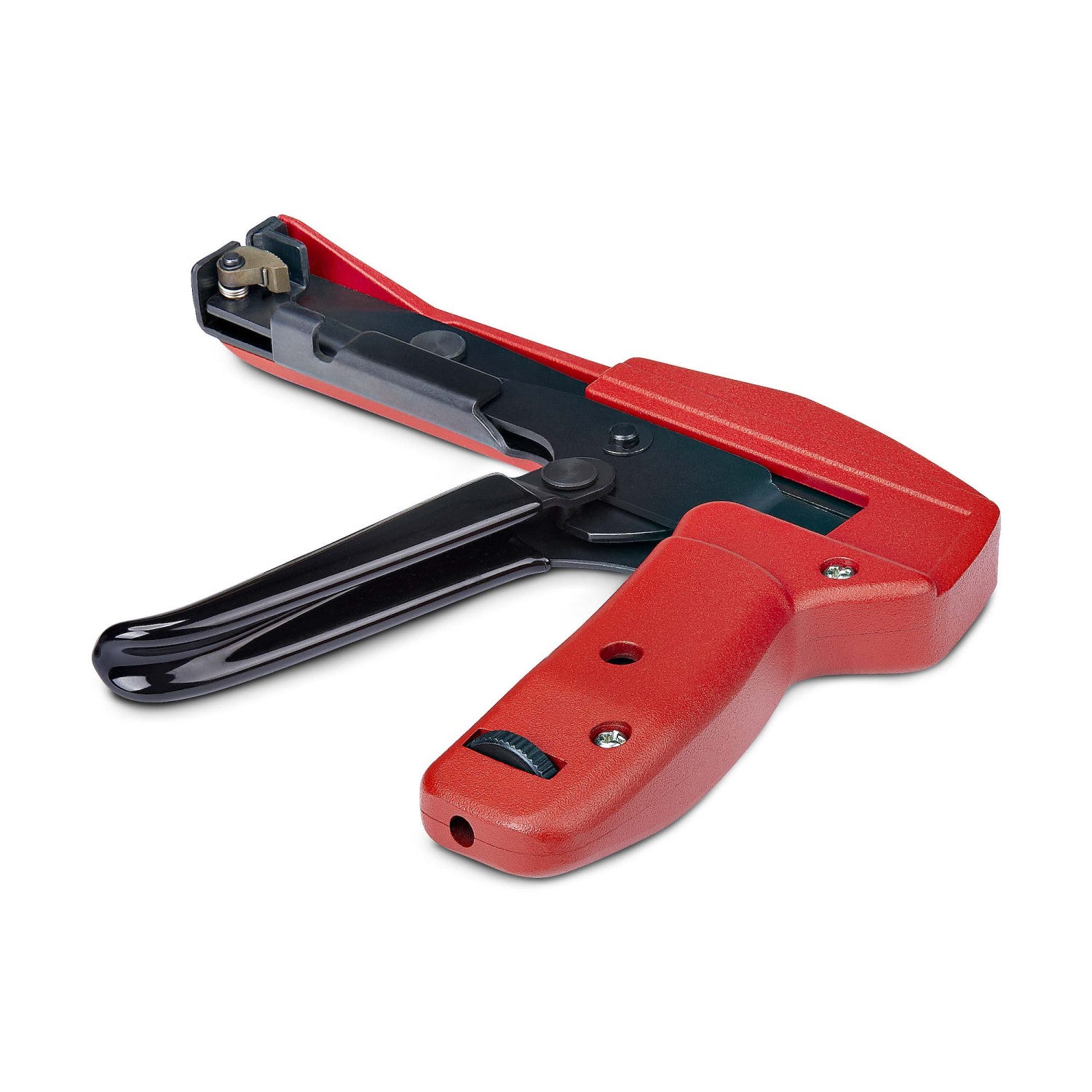 StarTech.com Pistola per fascette in nylon, strumento per l'installazione/serraggio e il taglio di fascette per cavi, pinza per fascette in nylon da 2,4 mm a 4,8 mm, TAA