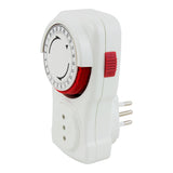 Poly Pool PP1407 Programmatore Timer Giornaliero Spina e Presa 10 A Bianco