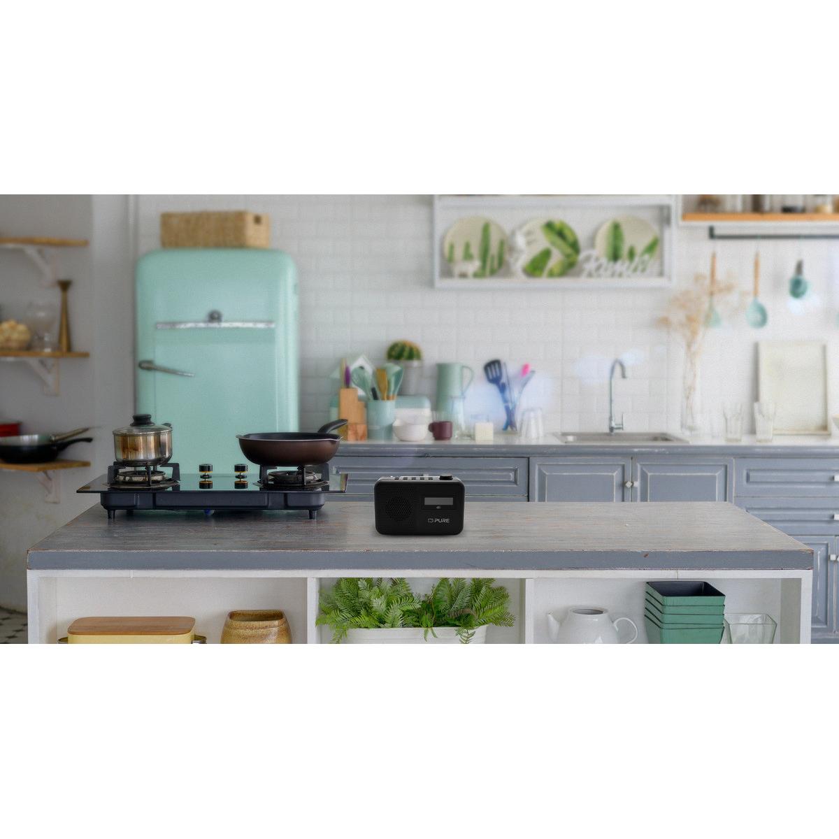 Pure One2 252517 Radio Portatile ELAN Coton Nero