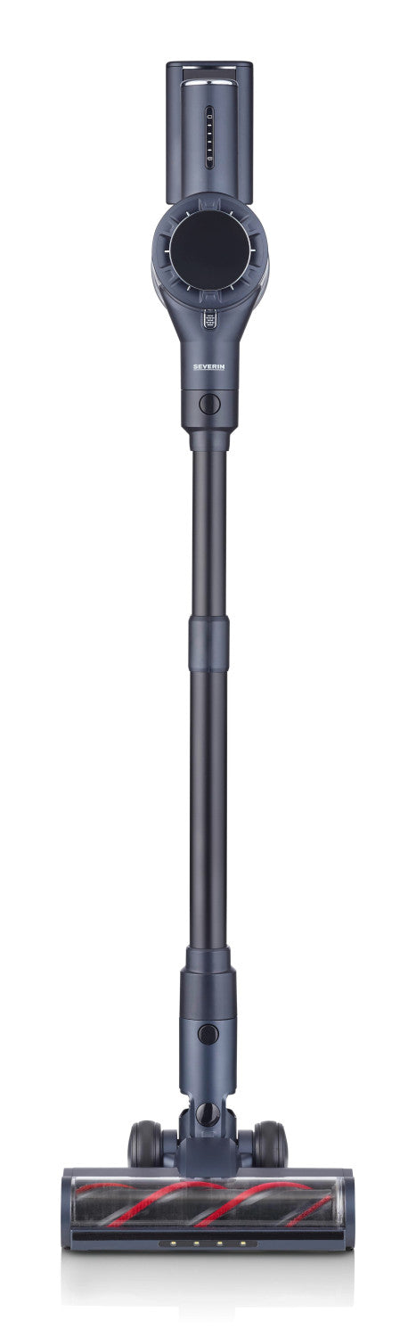 Severin HV 7175 scopa elettrica Aspirapolvere elettrica Batteria Secco Senza sacchetto 0,5 L 200 W Blu, Metallico 2,2 Ah